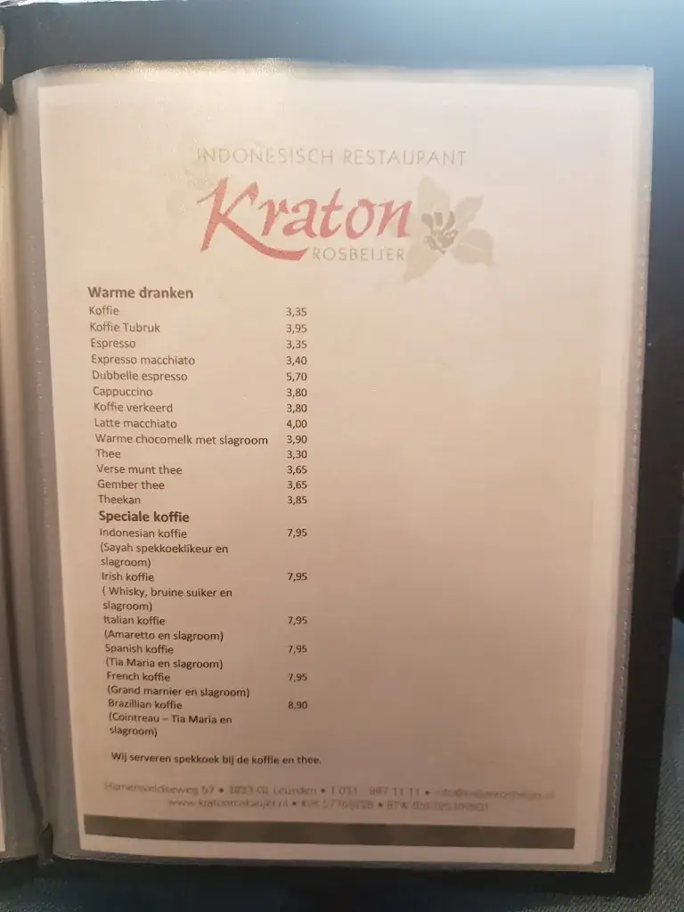 Menu_Kraton Rosbeijer Indonesisch restaurant_Leusden_image_3