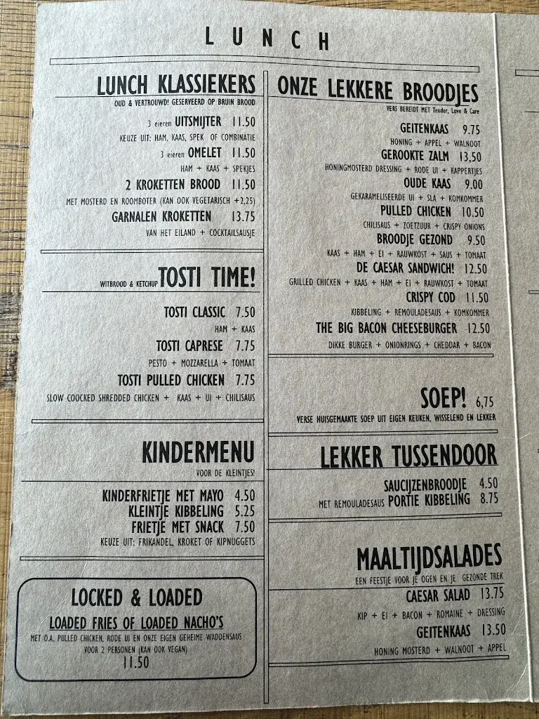 Menü_Café Restaurant Land- en Zeezicht_Holwerd_Bild_3