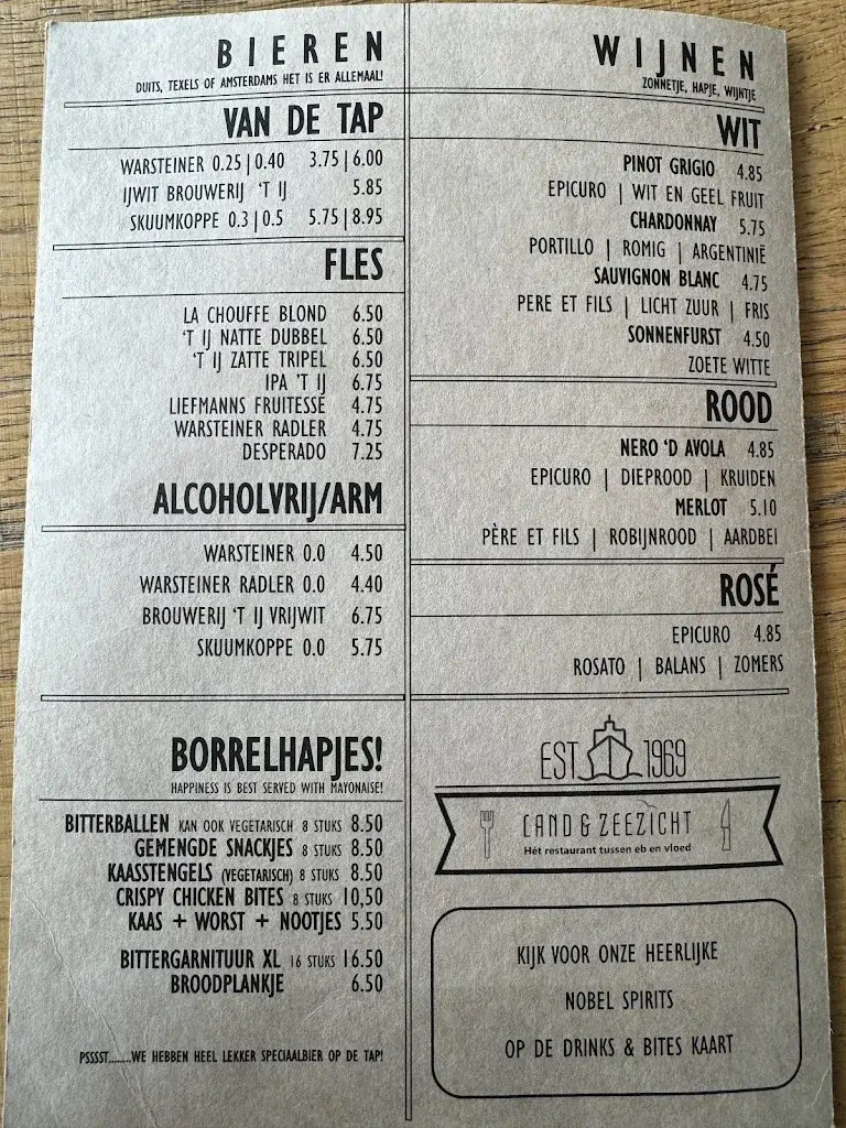 Menü_Café Restaurant Land- en Zeezicht_Holwerd_Bild_4