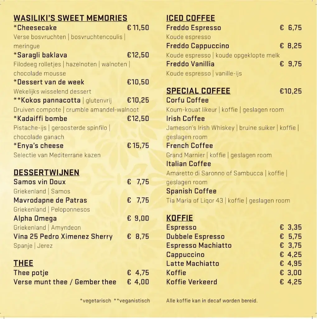 Menu_RESTAURANT ENYA_Maarssen_image_1