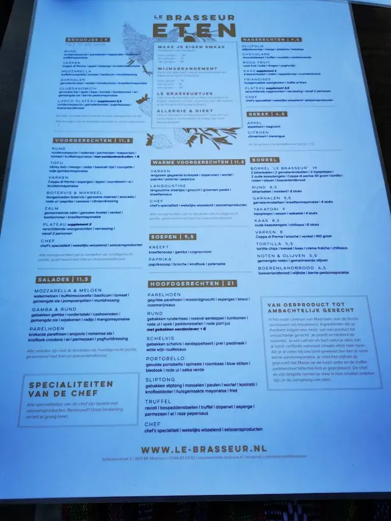 Menu_Restaurant Le Brasseur_Maarssen_imagen_4