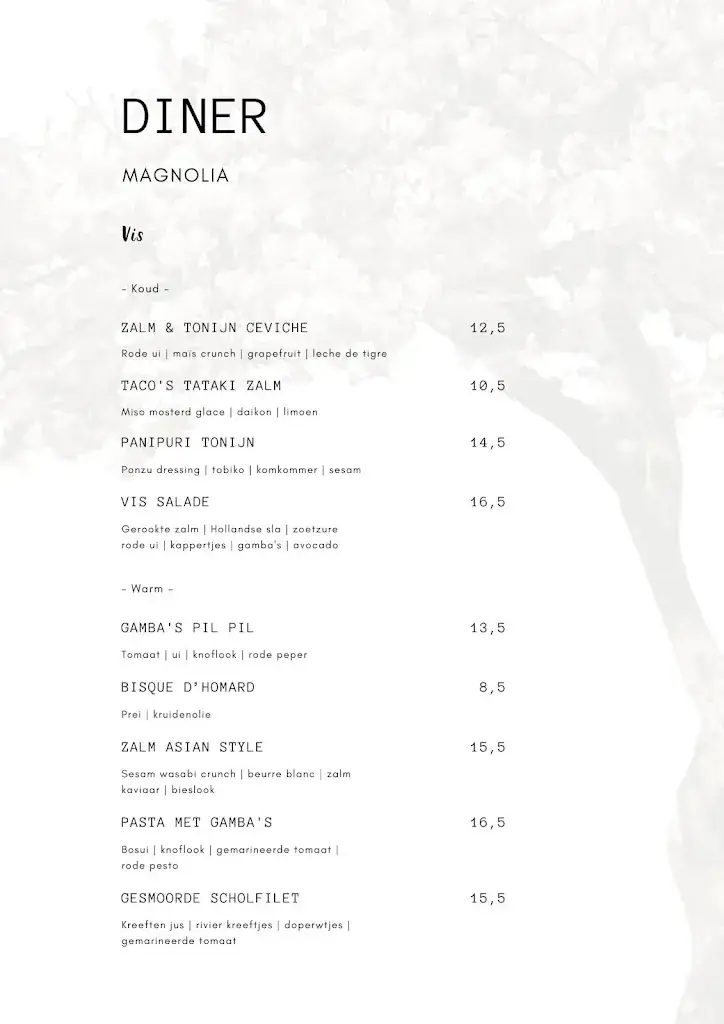 Menu_Restaurant Magnolia Rhenen_Rhenen_image_4