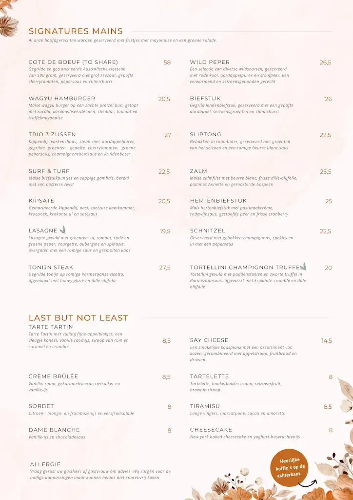 Menu_Restaurant & Lounge bar 3 Zussen_Rhenen_image_2
