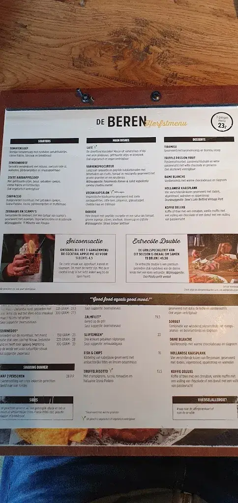 Menu_Restaurant De Beren Veenendaal_Veenendaal_image_4