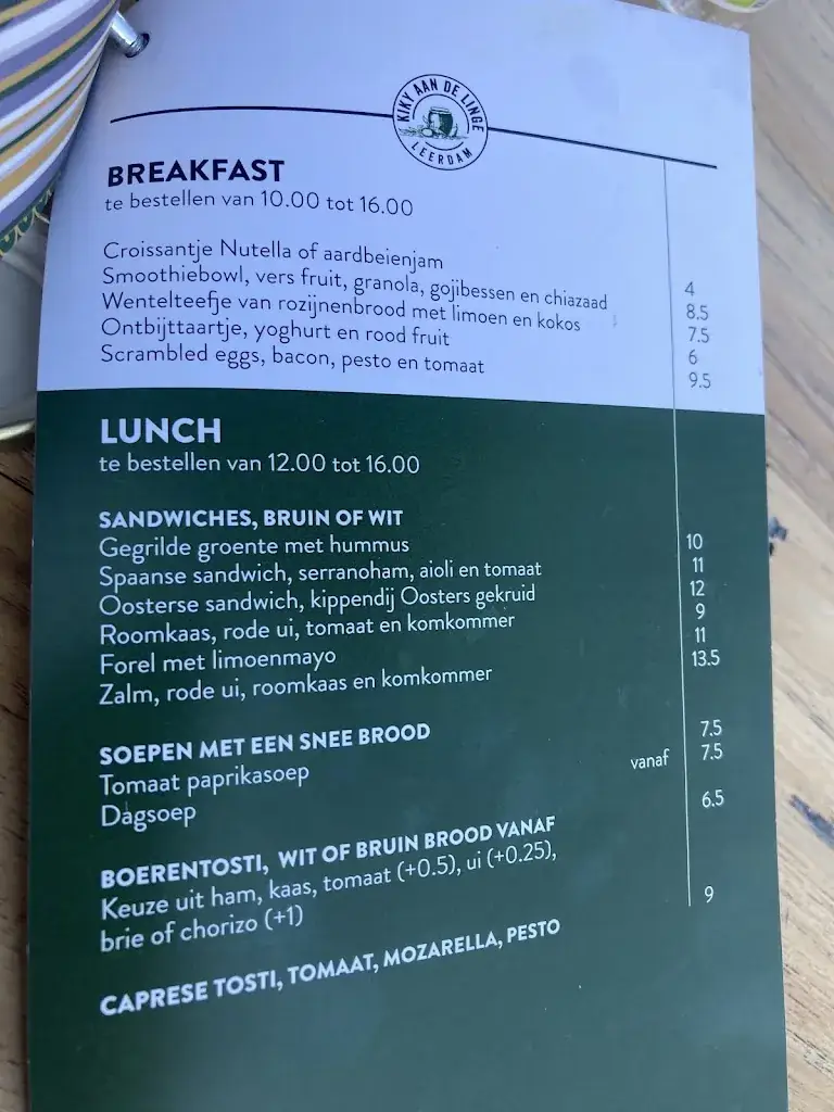 Menu_Kiky aan de Linge_Leerdam_image_1