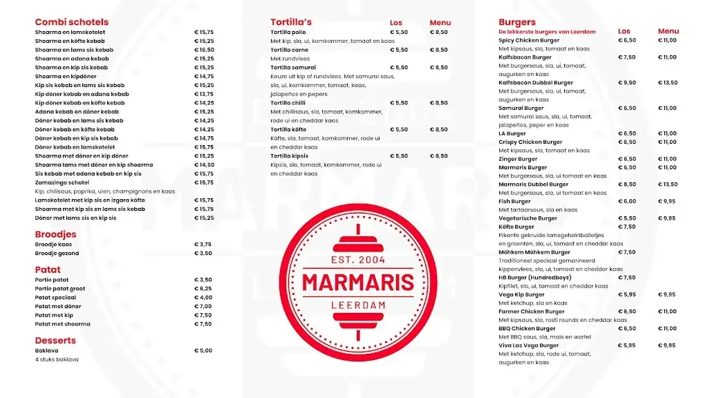 Menu_Marmaris Döner Leerdam_Leerdam_image_1