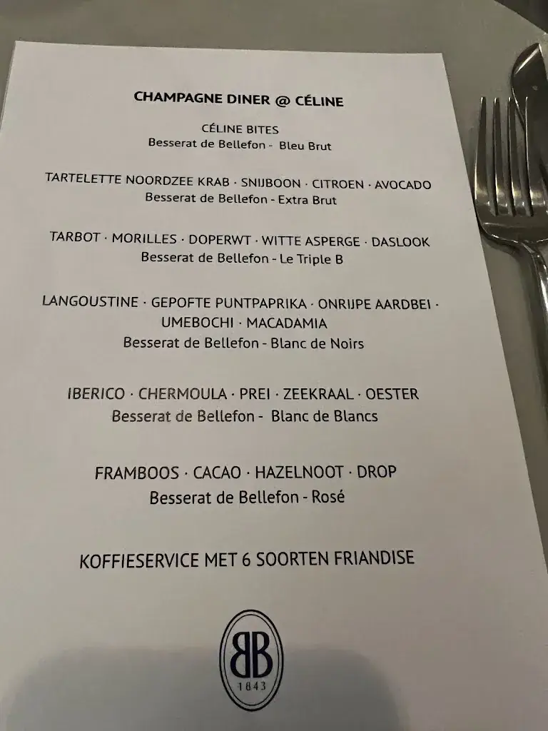 Menu_Restaurant Céline_Nieuwegein_image_1