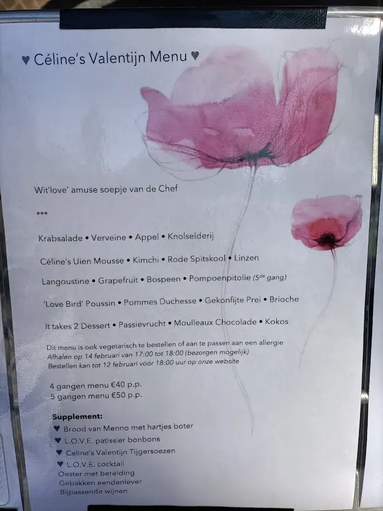 Menu_Restaurant Céline_Nieuwegein_image_2