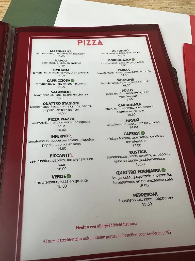 Menu_Piazza Pizza é Pasta_Nieuwegein_image_2