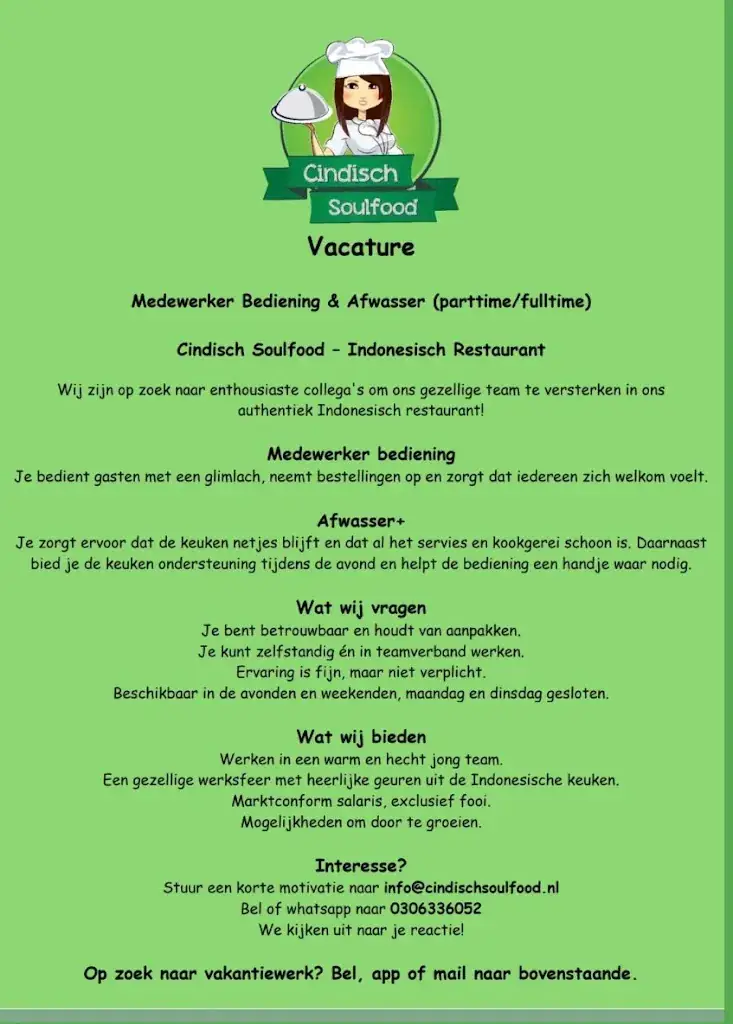 Menu_Cindisch Soulfood_Nieuwegein_image_1