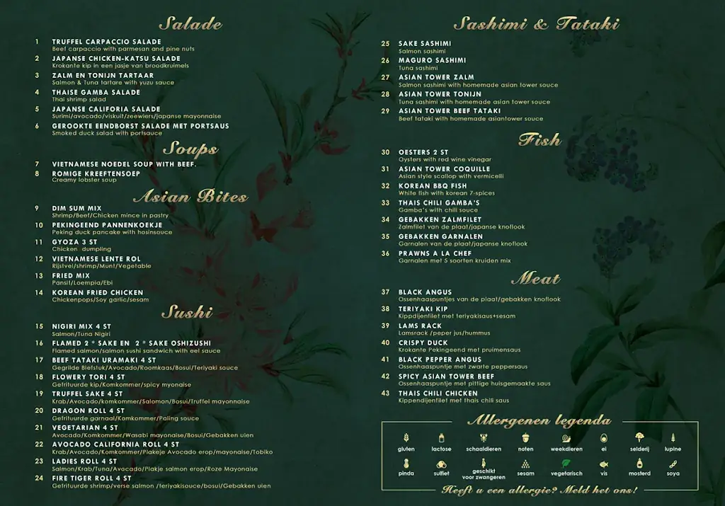 Menu_Asian Tower_Nieuwegein_image_1