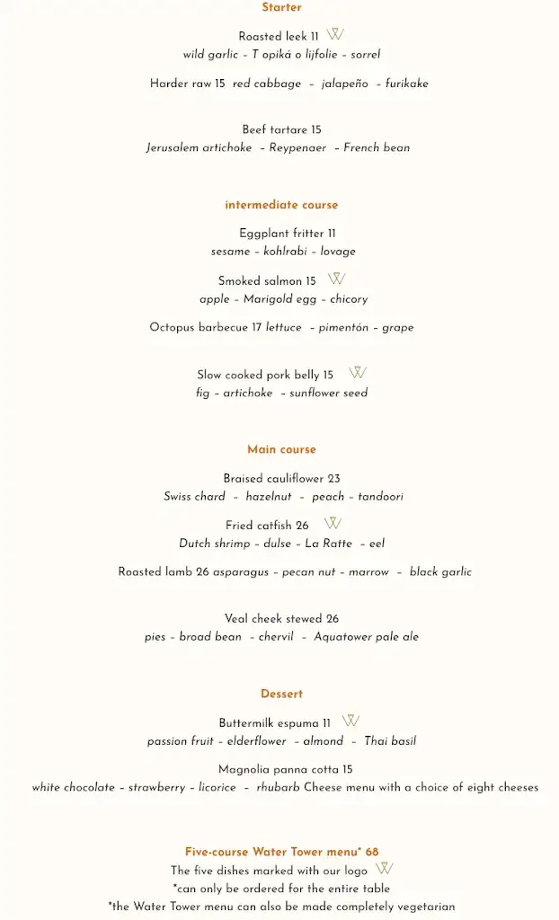 Menu_Water Tower (WT) Urban Kitchen_Utrecht_image_1