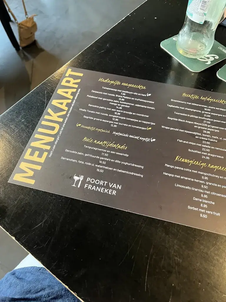 Menu_Hotel-Restaurant Poort van Franeker_Franeker_image_2
