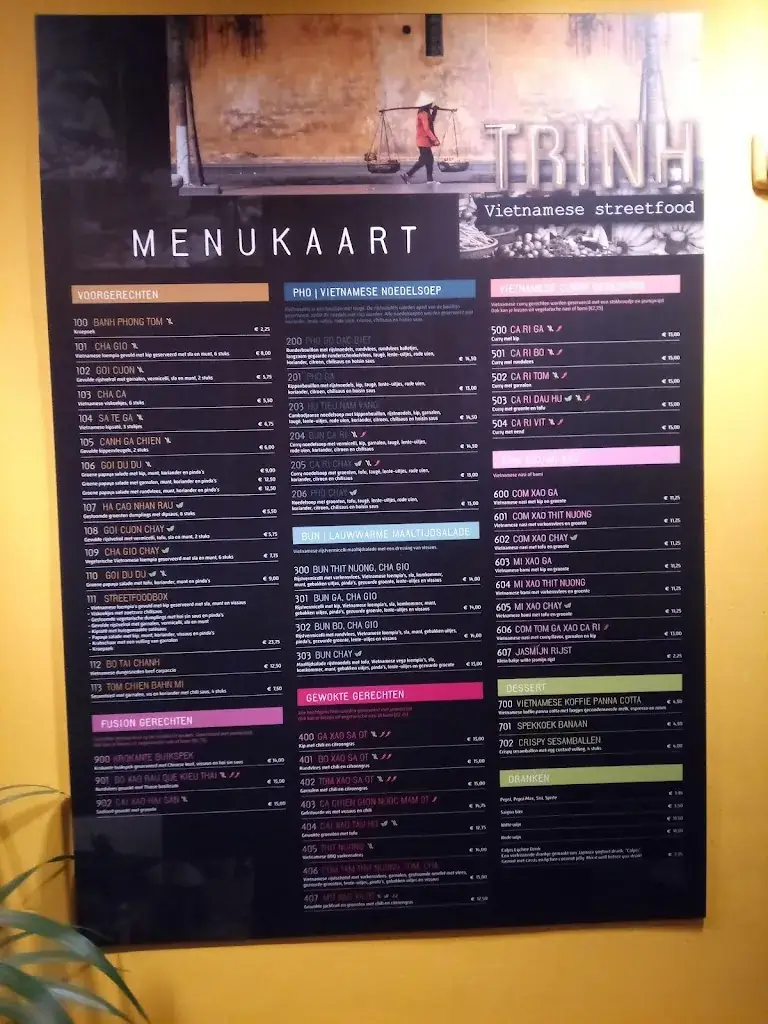 Menu_TRINH - Vietnamese streetfood_Utrecht_imagen_2