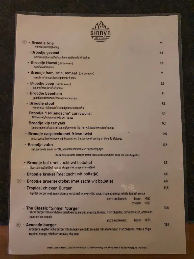 Menu_Sinnyn Brasserie & Delicatessen_Franeker_image_2