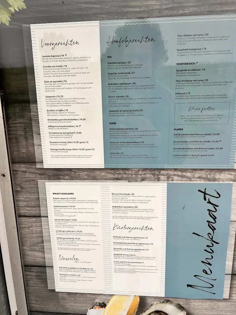 Menu_Restaurant De Meeuw_Bruinisse_image_1