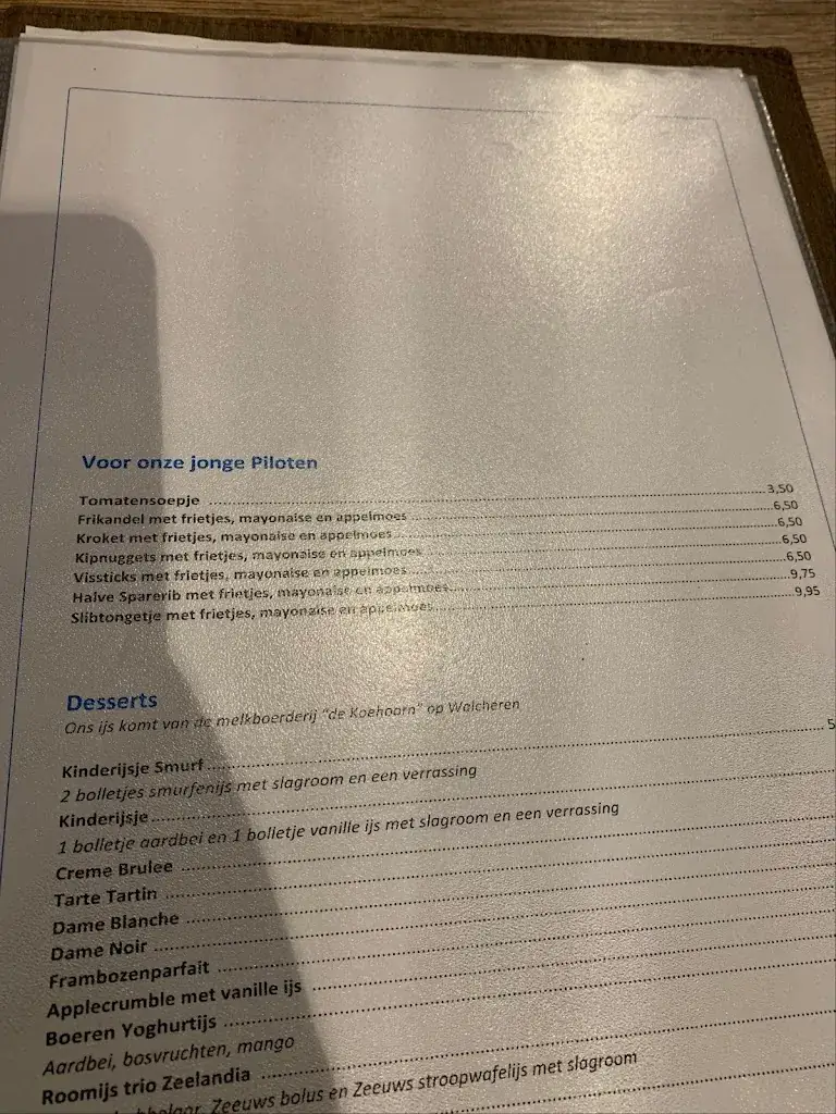 Menu_Restaurant Midden Zeeland_Arnemuiden_image_1