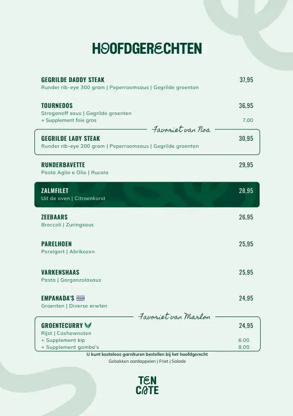 Menu_Restaurant ten Cate in Emmen_Emmen_image_1