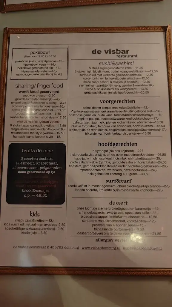 Menu_De Visbar_Domburg_image_1