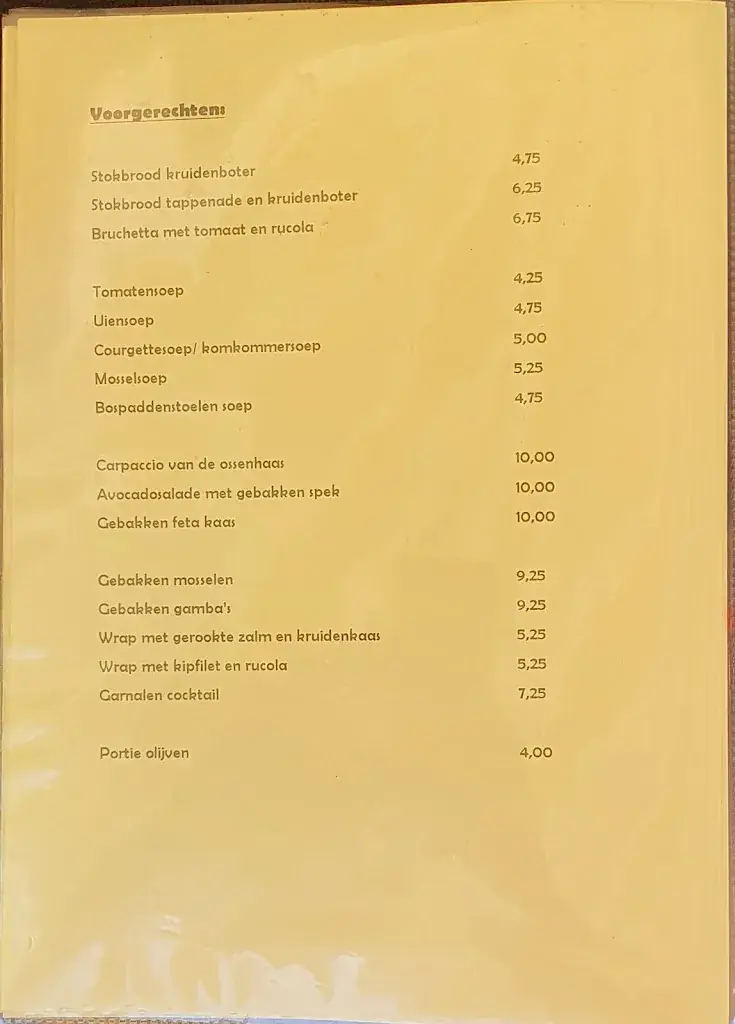 Menu_Eetcafé de Gouwe Gheijt_Grijpskerke_immagine_4