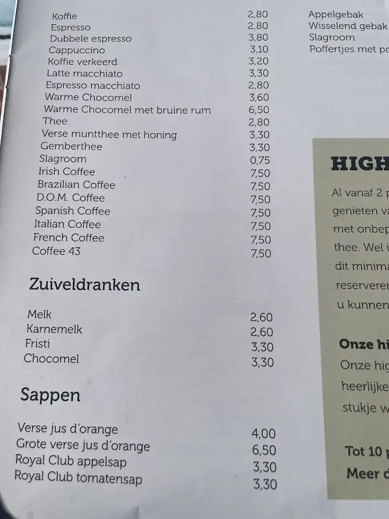 Menu_Restaurant De Korte Duinen_Soest_immagine_1