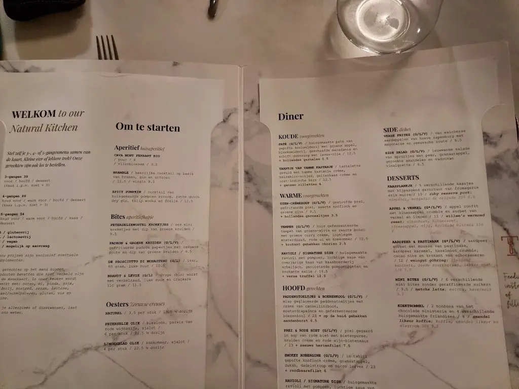 Menu_The Green Room_Middelburg_image_1