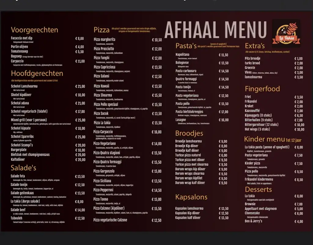 Menu_La Takia_Brouwershaven_image_1
