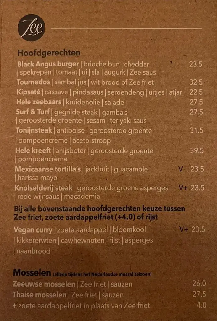 Menu_Strandclub Zee_Scharendijke_image_1