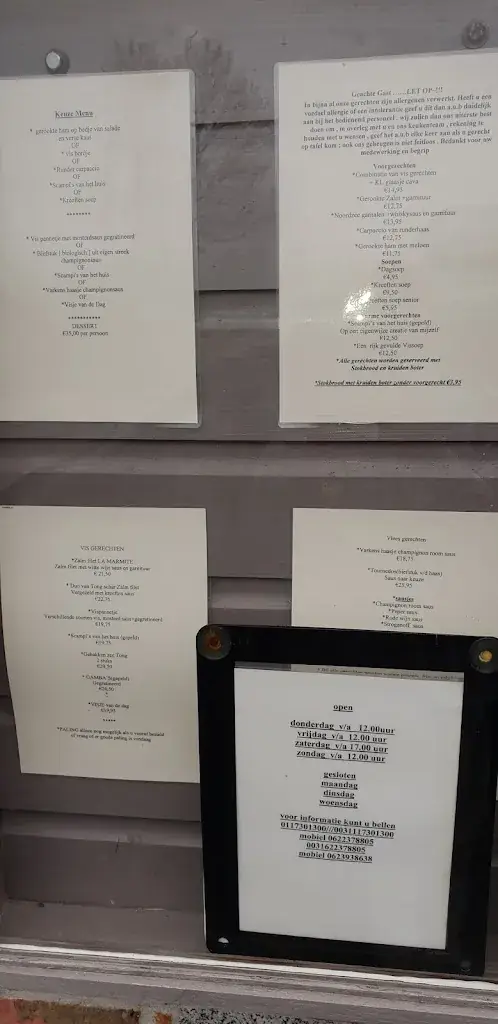 Menu_Restaurant 'La Marmite'_Breskens_image_1