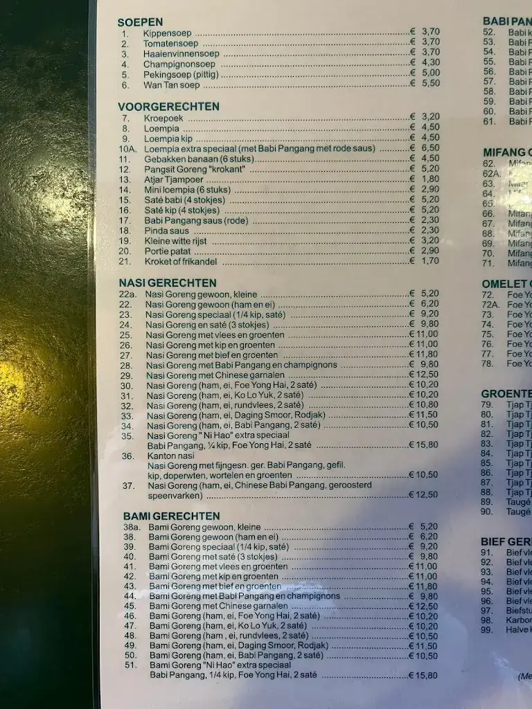 Menu_Chinees Indisch Kantonees Restaurant 