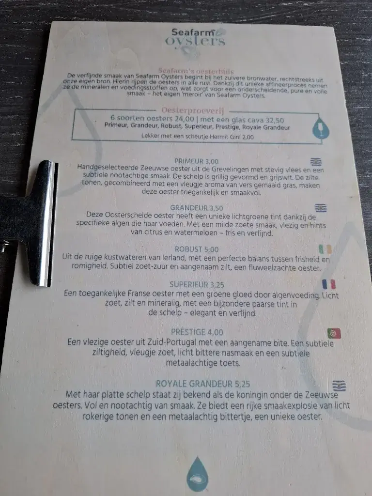 Menu_Seafarm Restaurant_Kamperland_image_3