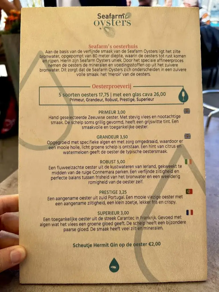 Menu_Seafarm Restaurant_Kamperland_image_4