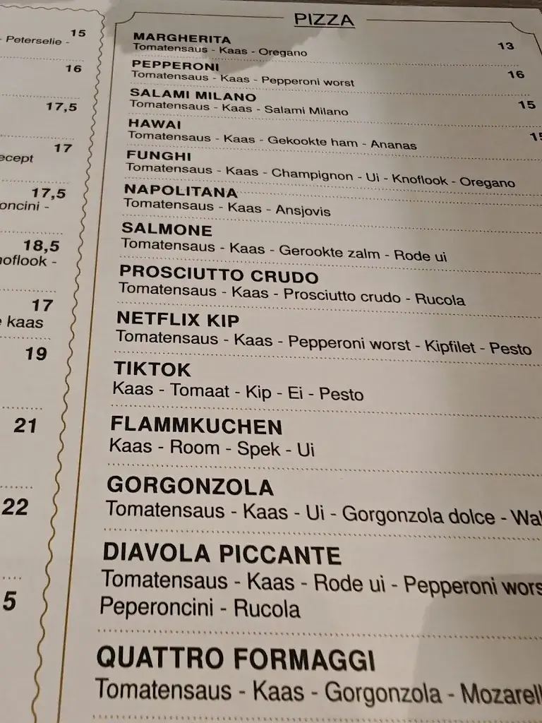 Menu_Ristorante Basilic - Pizzeria Kamperland_Kamperland_image_2