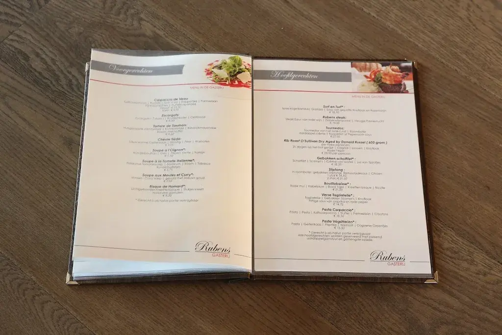 Menu_Gasterij Rubens_Kamperland_immagine_1