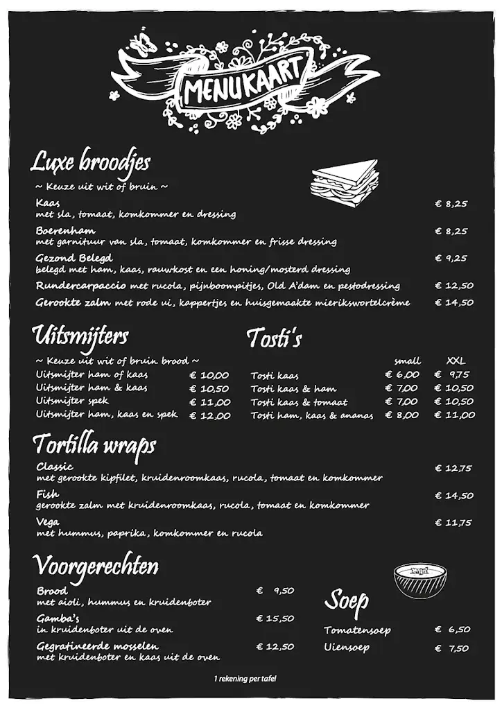 Menu_Restaurant & Terras Beau4_Kamperland_image_1