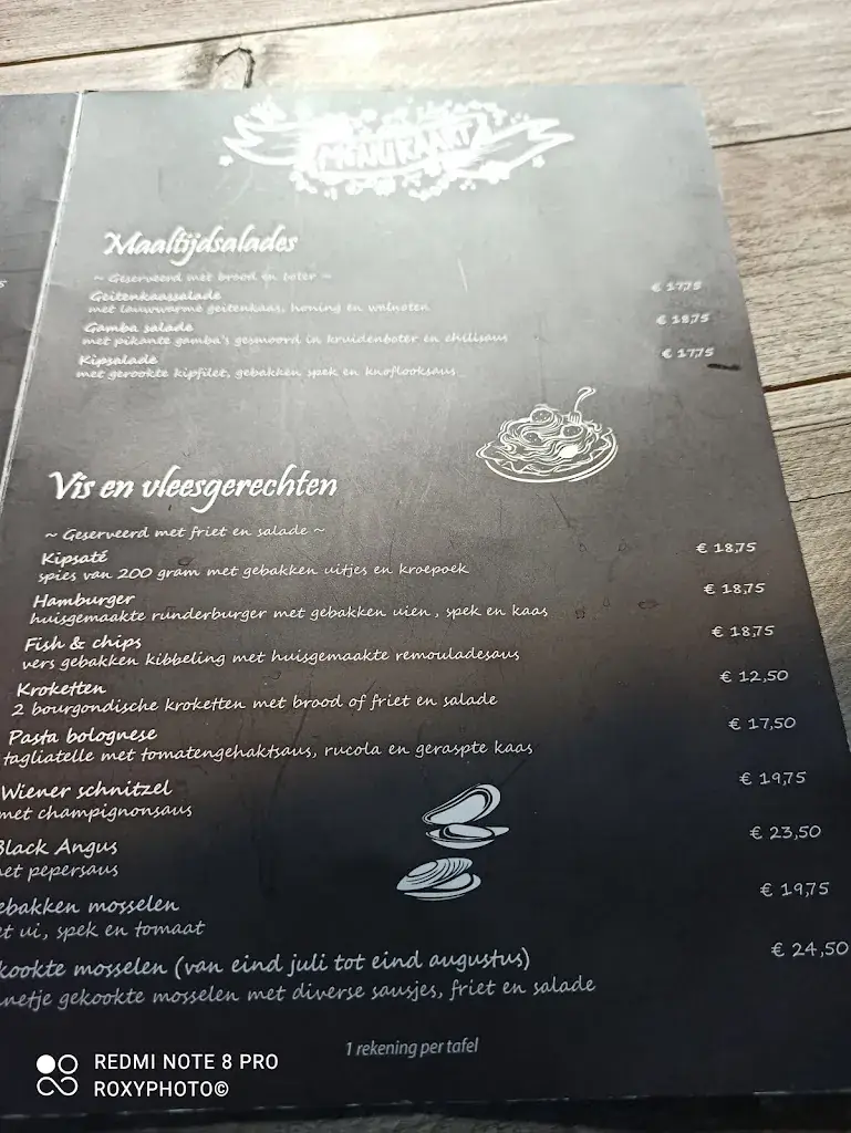 Menu_Restaurant & Terras Beau4_Kamperland_image_4