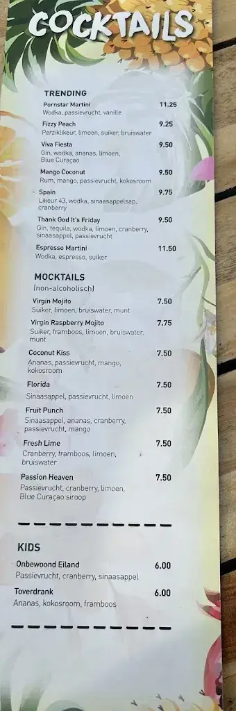 Menu_Beach Club Bestevaer_Kamperland_image_3