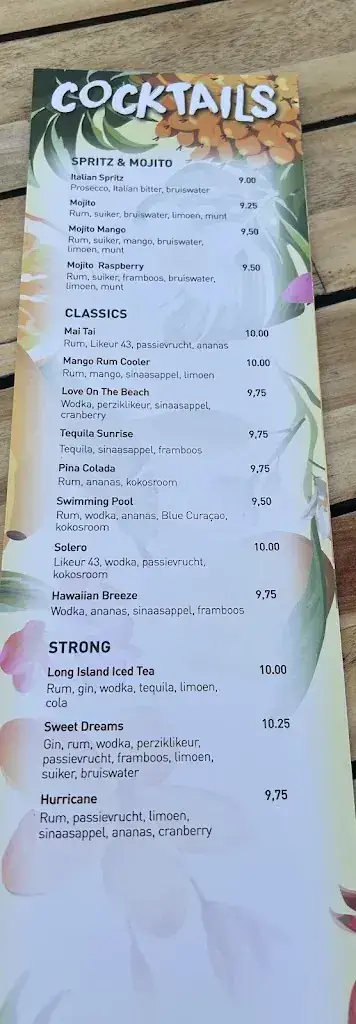 Menu_Beach Club Bestevaer_Kamperland_image_4