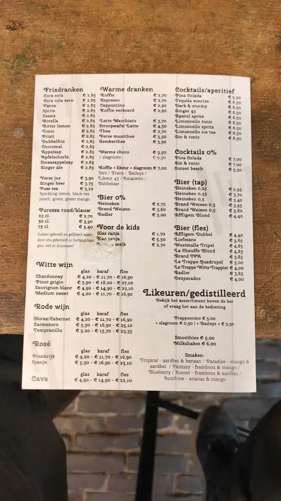 Menu_Brasserie De Meerpaal_Biggekerke_image_1