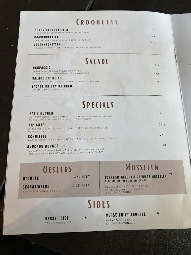 Menu_Restaurant Kai - Voorheen Andrea's Brasserie_Koudekerke_image_1