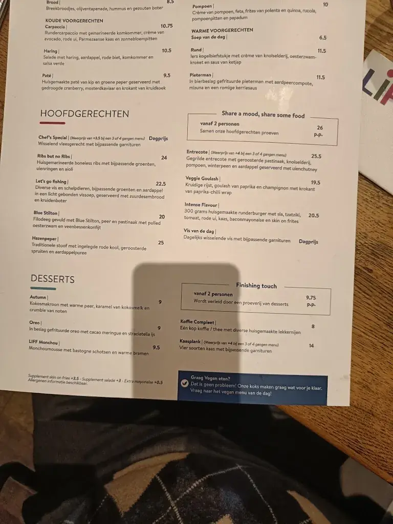 Menu_Restaurant & Grandcafé Liff_Assen_immagine_4