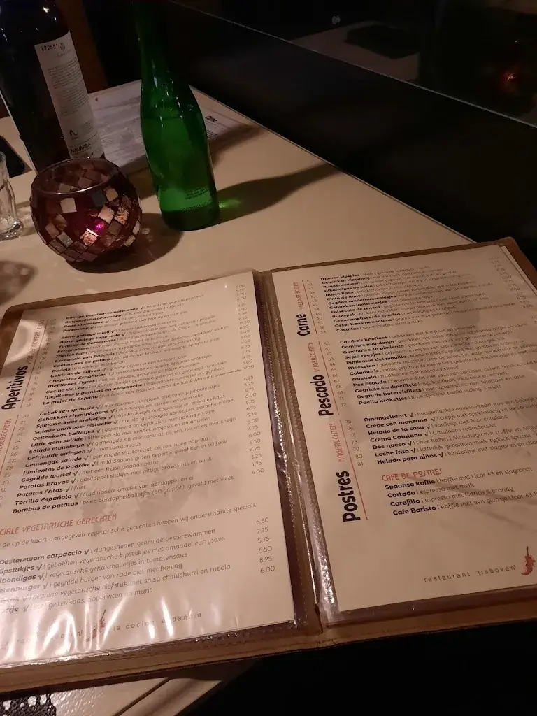 Menu_Spaans restaurant 'tisboven!_Oostburg_image_2