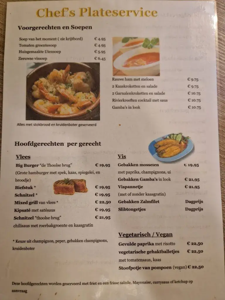 Menu_Bowling en Restaurant de Thoolse Brug_Tholen_image_1