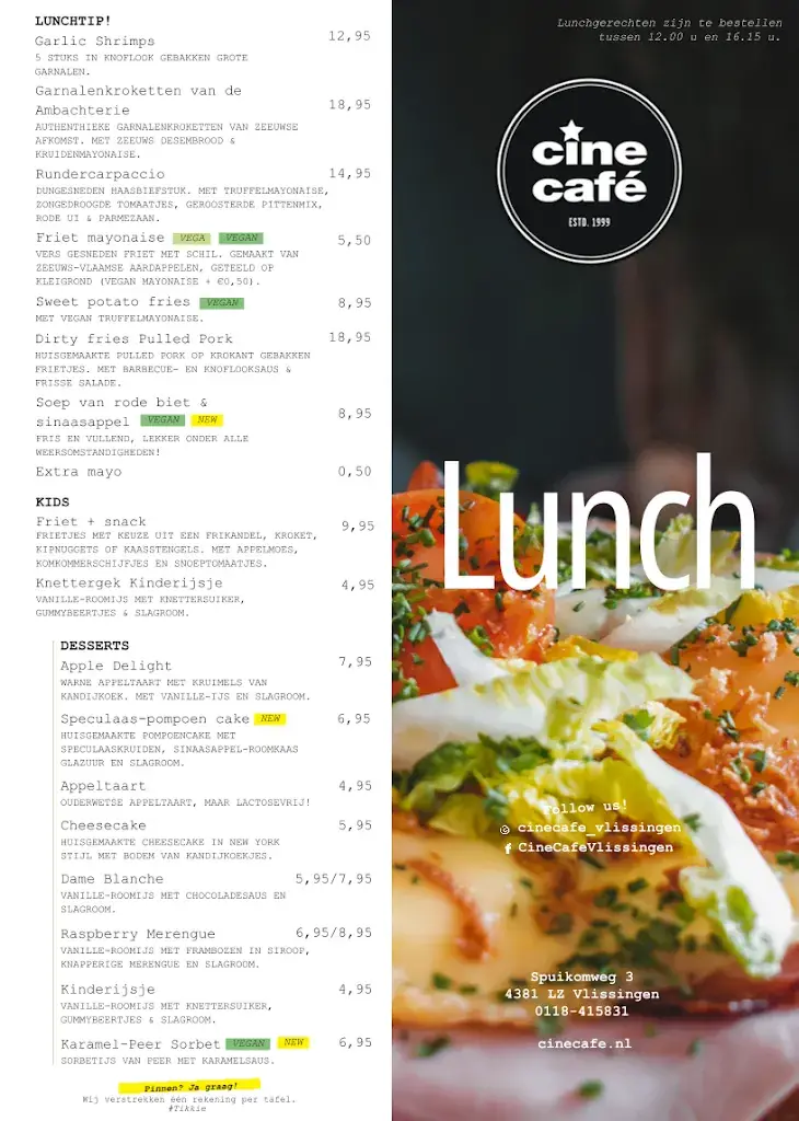 Menu_Cafe Restaurant Cine Café_Vlissingen_image_1