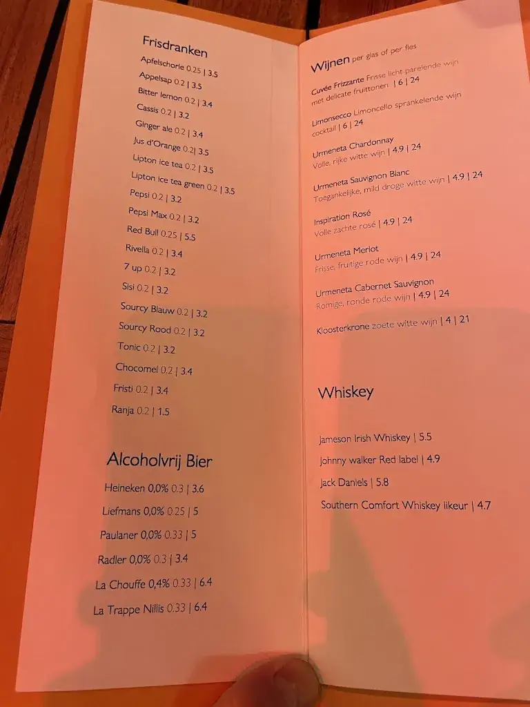 Menu_Bar & Bistro Speyk_Vlissingen_image_1