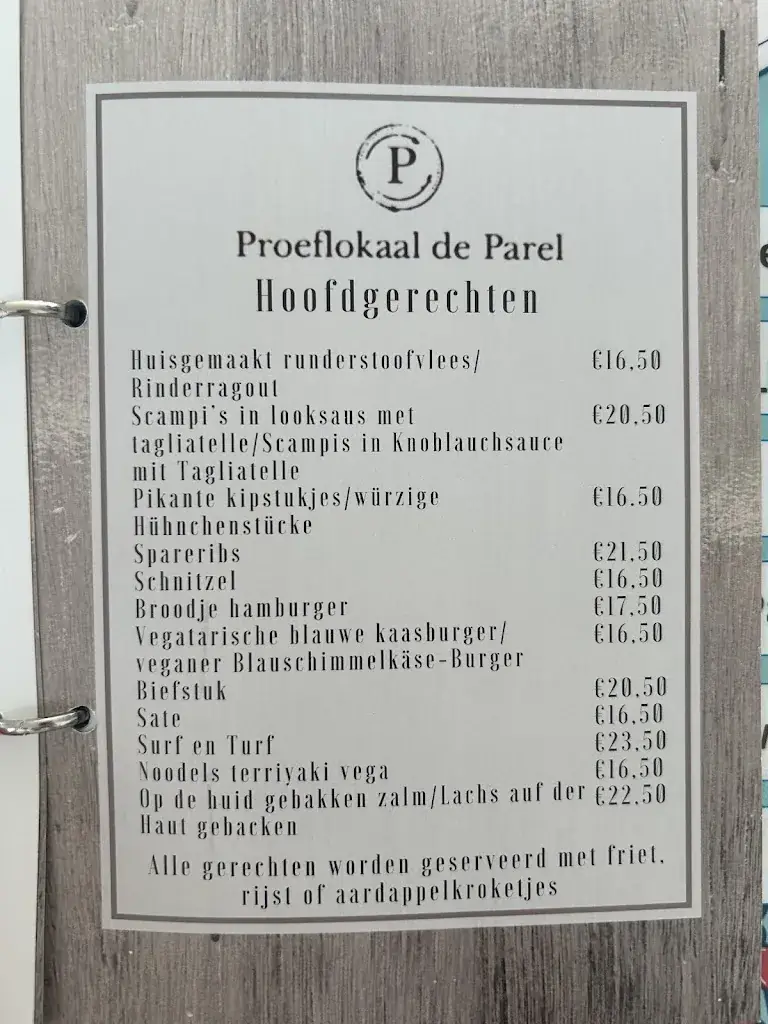 Menu_Parel Paviljoen_Scherpenisse_image_1
