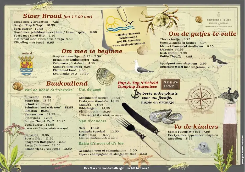 Menu_Hap en Tap 't Scheld - Camping Stavenisse_Stavenisse_image_1