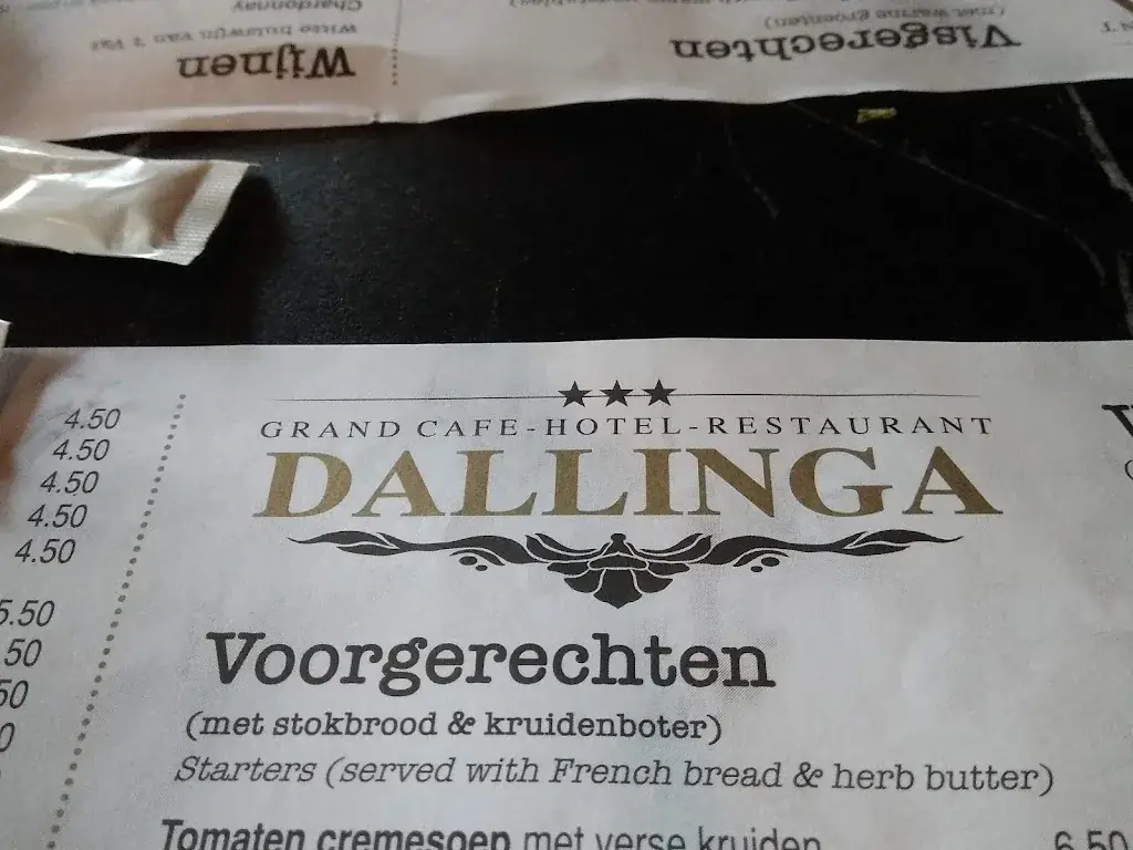 Menu_Hotel Cafe Restaurant Dallinga_Sluiskil_imagen_1