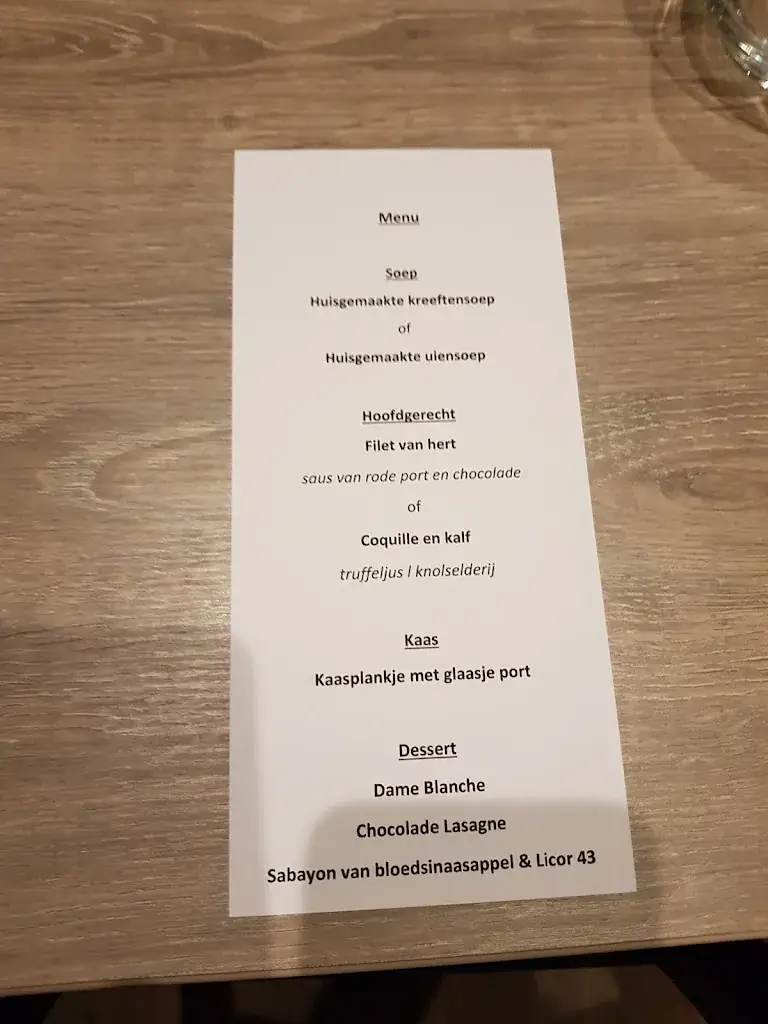 Menu_Gasterij Schoudee -brasserie en feestzaal-_Wemeldinge_image_1