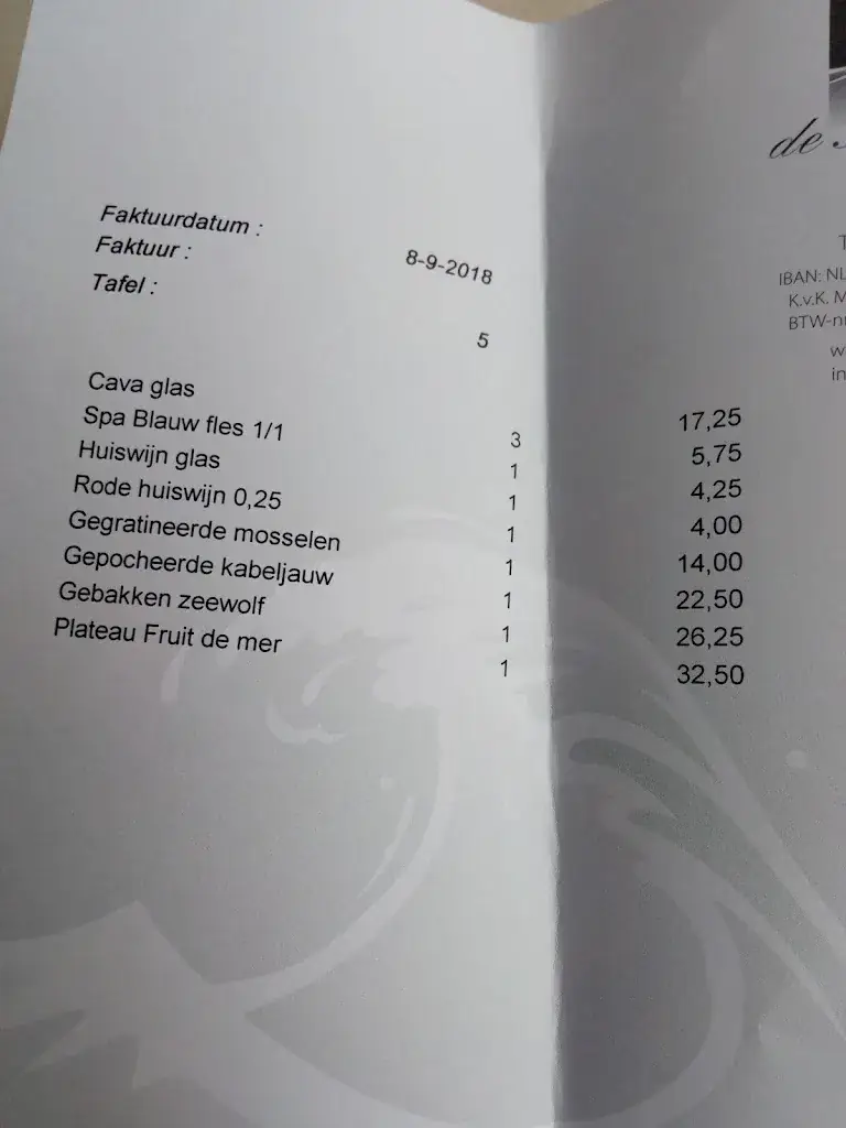 Menu_Restaurant De Branding_Yerseke_image_3